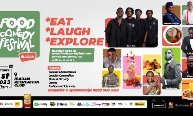 ‘FoodnComedyFest’ Season 2 Holds October 1st In Ibadan