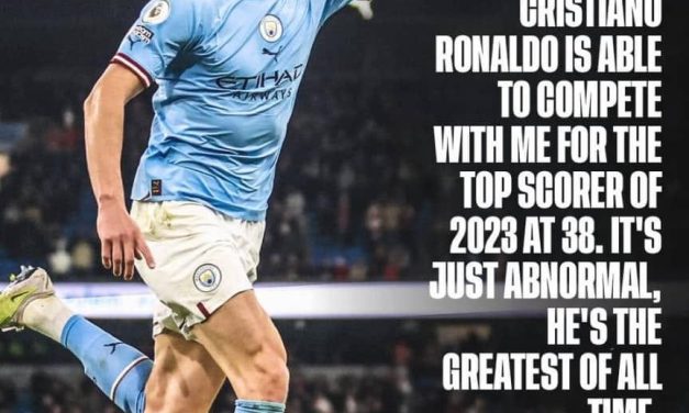 Ronaldo is ‘The Greatest of All Time” says Man City’s Haaland