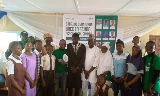 JCI Odua Educates Secondary School Students on Agribusiness Practical, Food Security