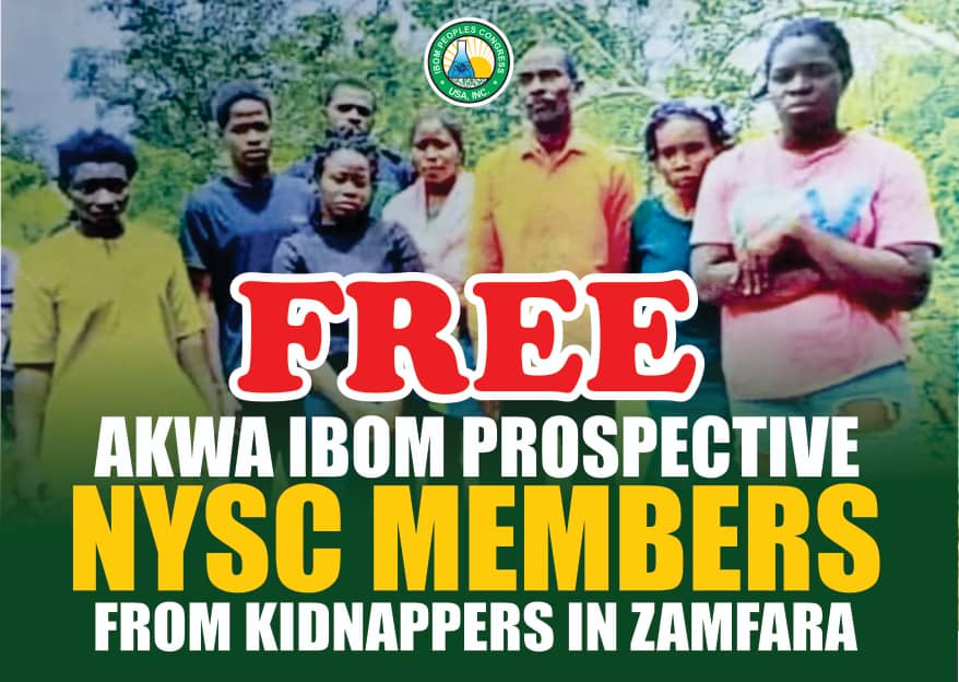 100 Days: Akwa Ibom in Diaspora Begs Tinubu, Akpabio to Rescue 8 Abducted NYSC Members
